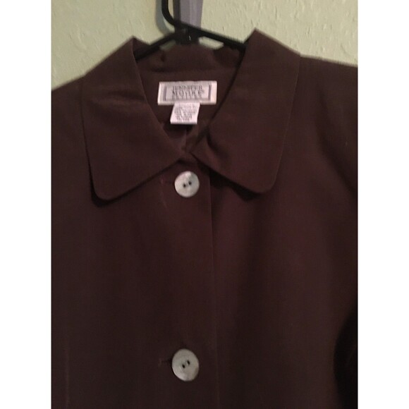 Jennifer Moore Women's Long Sleeve Collared Button Up Lining Silk Jacket Size14P - Picture 2 of 3